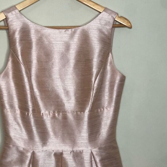 Alfred Sung Sz 4 Pearl Pink Boat Neck Dress - Picture 1 of 5